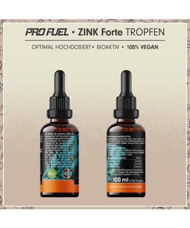 Zinc Drop Forte 100ml - Extra High-Dose Ionic Zinc with 3mg per Drop | Vegan Alcohol-Free | 2700 Drops for Optimal Bioavailability - Buy Online on GoSupps.com