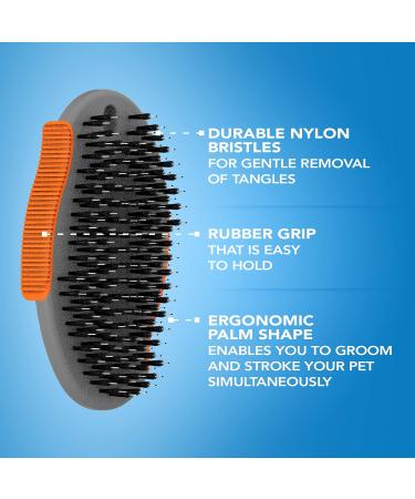 WAHL Palm Pal Brush Pet Grooming Brush Rubber Grip Animal Grooming Tools Face and Body Dog Brush Brushes for Cats and Dogs Removes Loose Hair Dirt and Tangles Palm-held Brushes - Buy Online on GoSupps.com