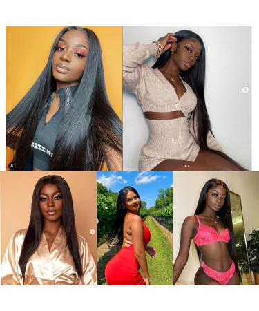 Geeta Hair 13x6 Brazilian Human Hair Lace Front Wig 22 Inch - Pre Plucked, 150% Density, Natural Hairline - Straight Hair, Natural Color - Buy Online on GoSupps.com