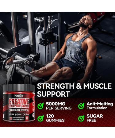 SIAUWE KUENKING Creatine Monohydrate Gummies Support Energy and Muscle 120 Gummies - Buy Online on GoSupps.com
