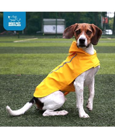Best Pet Supplies Voyager Waterproof Dogs Raincoat - Yellow, Small (Chest 16-19 in) - 253-YW-S - Buy Online on GoSupps.com