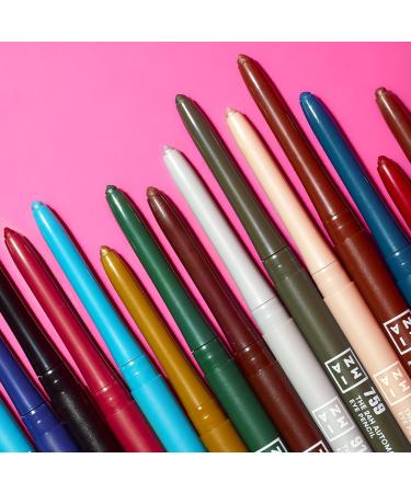 3ina 24H Automatic Eye Pencil 918 - Silver | Long-Lasting Highly Pigmented Vegan & Cruelty-Free Makeup - Buy Online on GoSupps.com