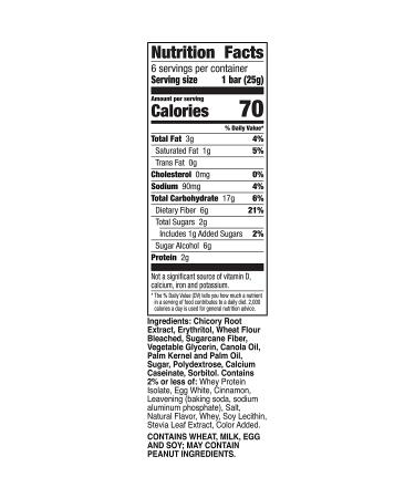 Fiber One 70 Calorie Soft-Baked Bars, Cinnamon Coffee Cake, 6 ct, 5.34 oz, Pack of 8 - Low Calorie Snack Bars - Buy Online on GoSupps.com