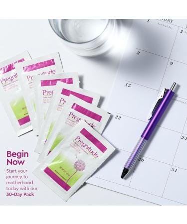 Pregnitude Reproductive Fertility Support - Helps Promote Regular Ovulation - Menstrual Cycles and Increase Quality of Eggs - 60 Day Supply 120 Packets 30 Servings (Pack of 2) - Buy Online on GoSupps.com