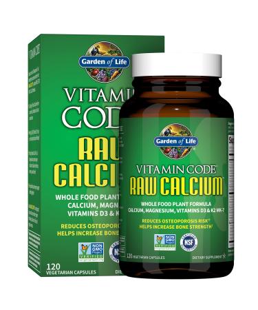 Garden of Life Vitamin Code RAW Calcium 120 Vegetarian Capsules