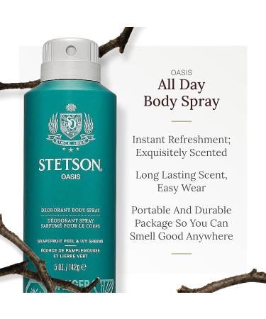 Stetson Oasis - All Day Body Spray - 3 Pack - Buy Online on GoSupps.com