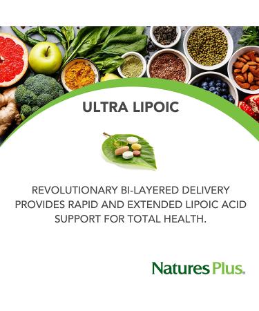 Nature's Plus Ultra Lipoic 60 Mini Tabs - Antioxidant Support & Energy Booster - Buy Online on GoSupps.com