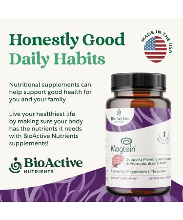 Magtein Magnesium L-Threonate - 90 Capsules - Magnesium L-Threonate Support Brain Health* - Buy Online on GoSupps.com