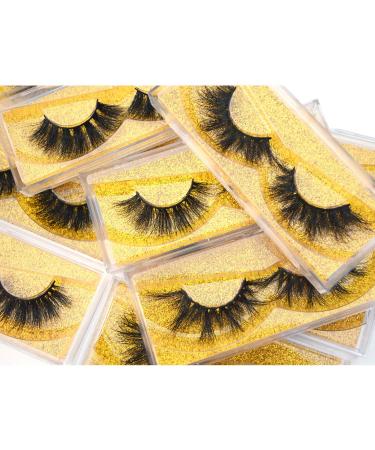 3D Eyelashes Pack 10 style 20mm Mink Eyelashes Bulk Wholesale Natural Looking Full Siberian Wispy Mink Strip Lashes Handmade False Eyelashes Cosplay