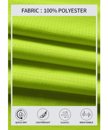 URBEST Men's Neon Green Workout Tank Top - Quick Dry Sleeveless Shirt for Gym, Running & Beach - 4XL - Buy Online on GoSupps.com