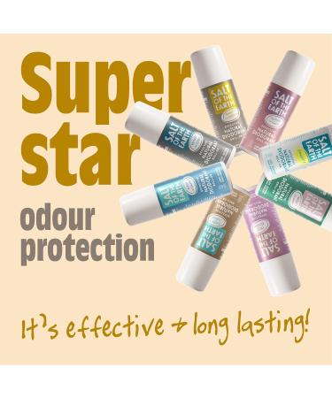 Salt of the Earth Natural Deodorant Roll On - 100% Natural Ingredients - Vegan & Cruelty Free - Amber & Sandalwood - 75ml - Buy Online on GoSupps.com