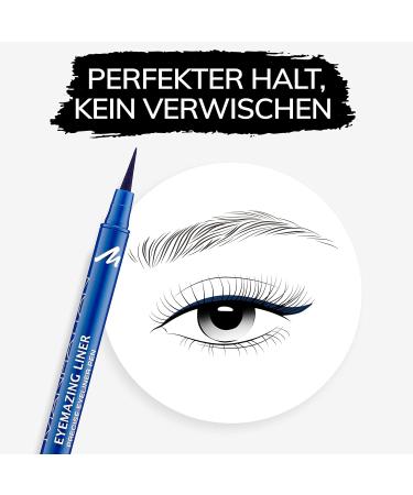 Manhattan Eyemazing Liner - Blue Felt Eyeliner (Blueless 77L) for Perfect Application - 1.2ml | Shop Internationally - Buy Online on GoSupps.com