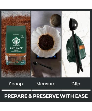 Coffee Gift Bundle Includes: (2) 12 OZ Bags Of Starbucks Pike Place Roast Ground Coffee And (1) Premium Black Stainless Steel FoxFyr Multifunction Coffee Scoop With Clip. - Buy Online on GoSupps.com