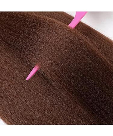 Xusuperb 16-Inch Short Pre-Stretched Braiding Hair - Color 30 Kanekalon Extensions | 6 Packs Yaki-Textured Soft Braids - Buy Online on GoSupps.com