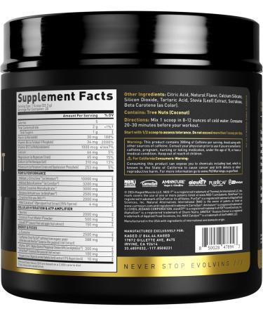 Kaged Pre Workout Elite Powder | Orange Mango | Pre-Workout with Creatine Beta Alanine L-Citrulline BCAAs | 388 mg Organic Caffeine | Pre Supplements for Men & Women | 20 Servings Orange Mango (Elite) - Buy Online on GoSupps.com