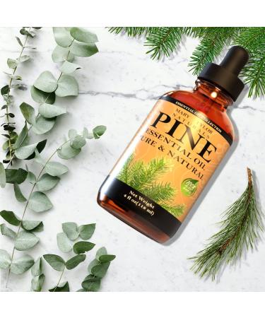 Pine Essential Oil (4 oz) - Premium Therapeutic Grade, 100% Pure & Natural for Aromatherapy - Mary Tylor Naturals, 4 Fl Oz - Buy Online on GoSupps.com