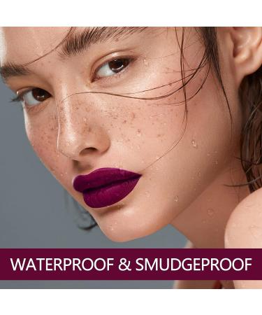 Gothic Plum Long-Lasting Matte Liquid Lipstick - Waterproof & Cruelty-Free - Buy Online on GoSupps.com