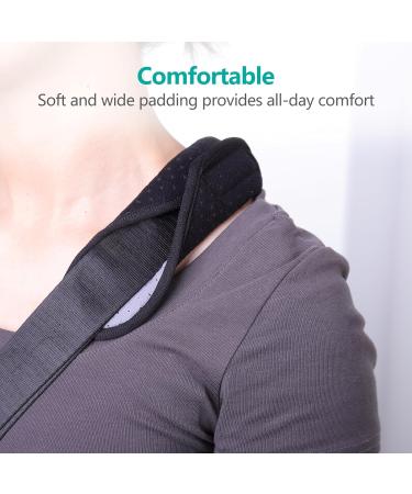 Lefeke Arm Sling Shoulder Immobilizer - Adjustable Medical Sling for Right/Left Arm Ideal for Injury Recovery Fractures Dislocations & Sprains - Comfort Fit for Men & Women - Buy Online on GoSupps.com