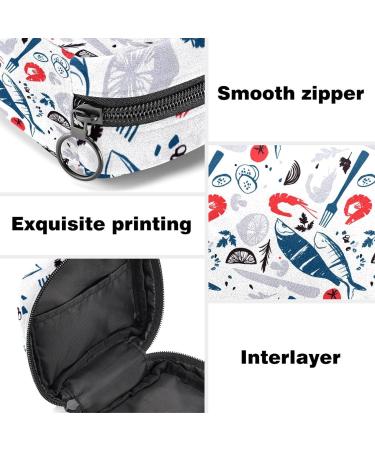 HomeDecorZone Fish Period Bag - Portable Sanitary Napkin Storage Pouch for Teen Girls - Multicoloured Feminine Product Organizer - Buy Online on GoSupps.com