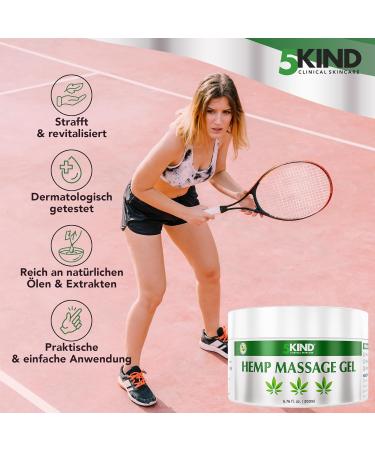 5Kind Hemp Active Gel 200ml | High-Dose Ointment for Joints & Muscles | Natural Extracts for Pain Relief - Buy Online on GoSupps.com