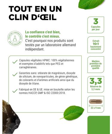 Mumijo Shilajit - 300 Softgels - High Dosed with 1500mg per Daily Serving - Original Himalayan Extract 10:1 - No Additives - Vegan - Buy Online on GoSupps.com