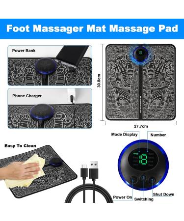 Buy Electric EMS Foot Massager - Foldable USB Charging for Improved Blood Circulation | International Shipping - Buy Online on GoSupps.com