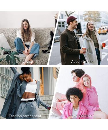 Retro Rimless Blue Light Glasses for Women Men - Fashion Wood Eyewear Luxury Crystal Square Glasses - Buy Online on GoSupps.com