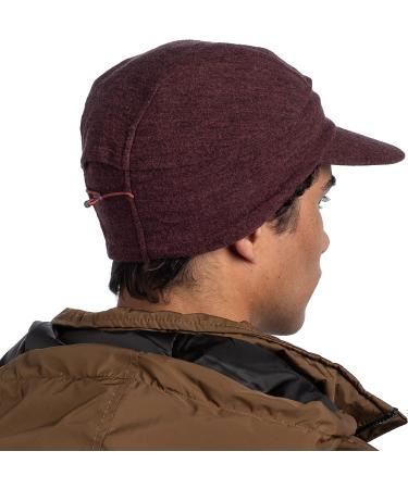 BUFF Unisex Merino Wool Fleece Cap Hat - Maroon | Packable & Adjustable - Buy Online on GoSupps.com