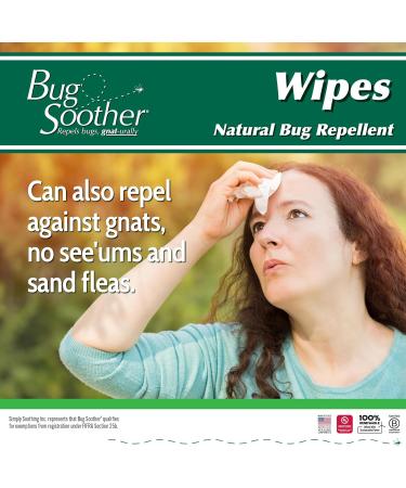 Bug Soother Wipes (100 ct) - Natural Insect Repellent for Adults Kids & Pets | DEET-Free Made in USA - Buy Online on GoSupps.com