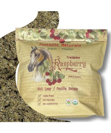 Foothills Naturals Raspberry Leaf Organic Cut - 1 Pound (454g) Equine Herb for Mares Geldings Stallions. Nutritional Moodiness