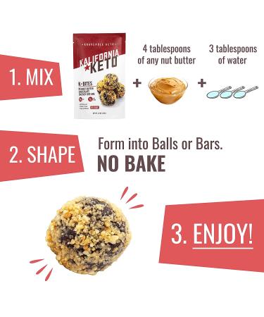 Kalifornia Keto Fat Bomb Mix - Low Carb, Sugar Free Keto Snacks, Gluten Free, Dairy Free, Soy Free, Grain Free (Peanut Butter Chocolate) - 4.2 oz, 12 Bites - Buy Online on GoSupps.com