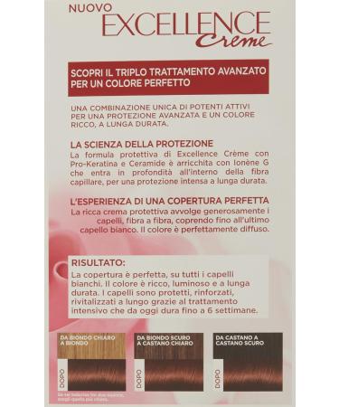 L'Or al Paris Excellence Triple Treatment Colour Cream 5.5 Mahogany | Buy Internationally - Best Hair Colour Solution - Buy Online on GoSupps.com