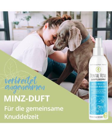 Wolfsbach Nature Tartar Remover for Dogs & Cats - Natural Dental Spray with Bio Mint - Fresh Breath & Tartar Control - 100% Plant-Based Ingredients - Buy Online on GoSupps.com
