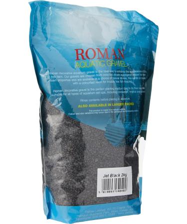 Pettex Roman Gravel Aquatic Roman Gravel 2 Kg Jet Black 2 kg (Pack of 1) - Buy Online on GoSupps.com