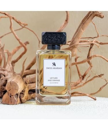Swiss Arabian Vetiver and Orange for Women - Sophisticated Womens Perfume - Woody Spicy Fragrance with Orange Pepper and Vetiver - 3.4 oz - Buy Online on GoSupps.com