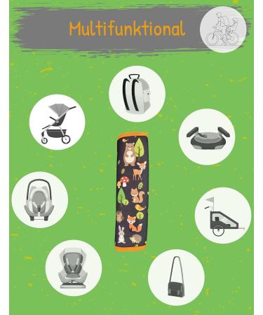 HECKBO 2X Kids Car Seat Belt Pads - Forest Animals Design | Seat Belt Protectors for Kids and Babies | Ideal for Car Seats, Booster Seats, and Bicycles - Buy Online on GoSupps.com