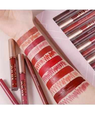  Generisch Women's Lipstick - 6 Colors - Waterproof - Matte - With 6 Lip Liners - Water-Resistant Lip Color - For Women Girls Parties Makeup Beauty Dates - Buy Online on GoSupps.com