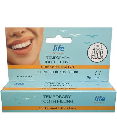 Life Healthcare Tooth Filling Repair Kit - Easy DIY Solution for 10 Fillings, No Mixing Required - Made in UK - Buy Online on GoSupps.com