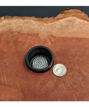 JWL HAWNKOA Black Kenzan Ikebana Flower Arranger Pin Frog - 1.875 Inch Tapered Cup - Buy Online on GoSupps.com