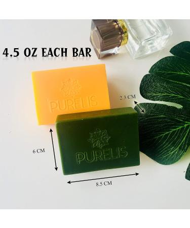 Purelis Handmade Soap Bars Gift Set - 6 Pc Natural Artisan Crafted Soap Bars with Essential Oils for Women. Ideal Bath & Body Gift for Her - Buy Online on GoSupps.com