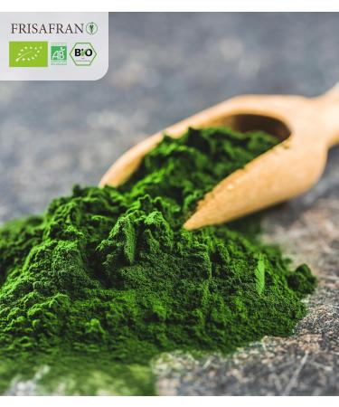 FRISAFRAN | Organic Chlorella Powder 100g | Organic Chlorella Powder | Chlorella Powder | Antioxidant Content | Pure & Natural | Microalgae | Plant Fiber | Natural Detox | Vegetable Protein - Buy Online on GoSupps.com