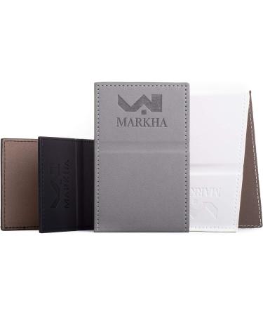 MARKHA Unbreakable Stainless Steel Pocket Mirror with White Case Cover - Portable Mirror for Men and Women - Buy Online on GoSupps.com