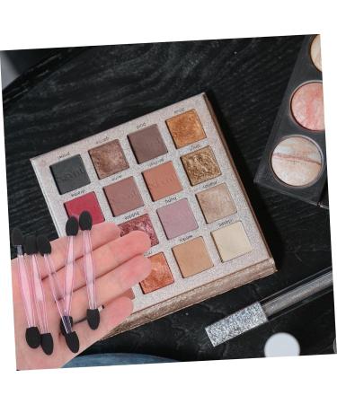 Didiseaon 100pcs Eye Shadow Stick Eyeshadow Stick Dual Side Eyeshadow Brush Silicone Woman Makeup Tools Sponge 7.5x0.5cm Black - Buy Online on GoSupps.com