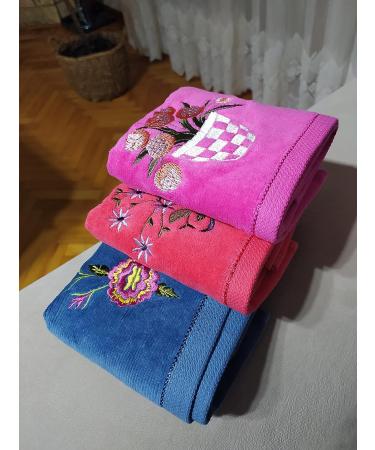 GEORGIABAGS 100% Cotton Velour Fingertip Towel Set (3 Pack) - Super Soft Bamboo & Cotton Hand Towels - Extra-Absorbent Small Finger Tip Towels for Bathroom, Guests & Gifts - Buy Online on GoSupps.com