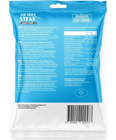 Grass Fed Beef Jerky Sweet Cider - Lean Beef Biltong Air Dried - The Perfect High Protein Snack - Low in Sugar Gluten Free MSG Free - 8 x 30g Bag Beef Slices by The Skibbereen Food Co 30 g (Pack of 8) - Buy Online on GoSupps.com