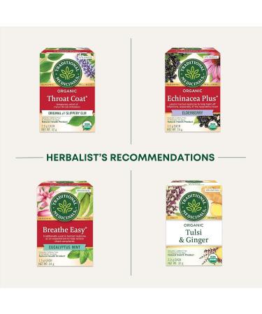 Traditional Medicinals - Organic Echinacea Plus Herbal Tea (Pack of 1) - Help Relieve Cold and Flu Symptoms - 16 Tea Bags Total Echinacea Plus 16 Count (Pack of 1) - Buy Online on GoSupps.com