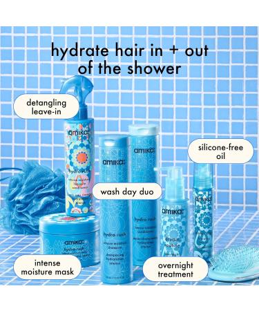 Amika Hydrorush Shampooing hydratant 1000 ml - Buy Online on GoSupps.com