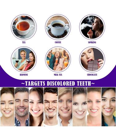 Purple Toothpaste for Teeth Whitening Foam - Color Corrector & Stain Removal Booster - Buy Online on GoSupps.com