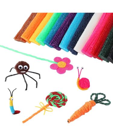 UPINS 1000PCS Bendable Sticky Wax Craft Sticks | 13 Colors | Kids DIY Art Supplies with Blue Storage Bag - Buy Online on GoSupps.com