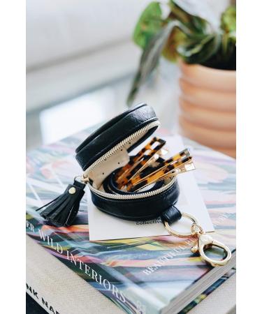 Chelsea + Cole Studded Pacifier Case with Clip | Itzy Ritzy Charm Pod | Holds 2 Pacifiers | Black Sweetheart Print Interior - Buy Online on GoSupps.com